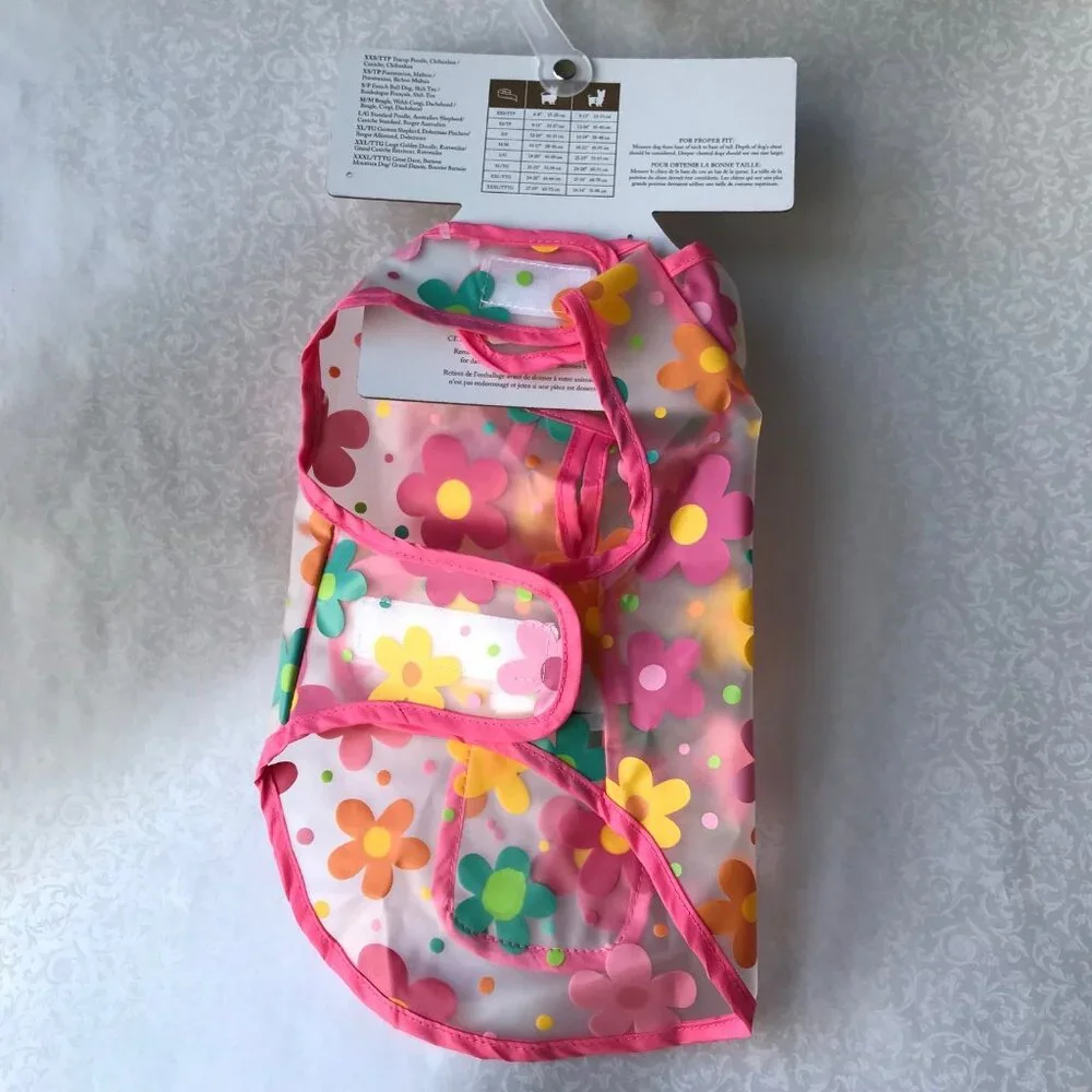 Cupcakes and Cashmere Pet Dog  Pink Flower  Knit  Sweater  Size : S